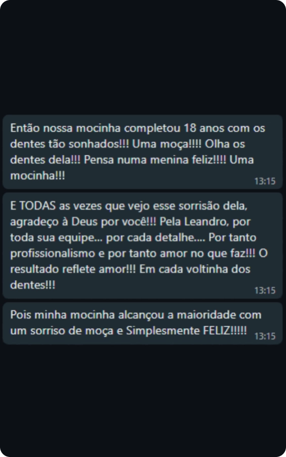 Depoimento de paciente da clínica ICEO 4