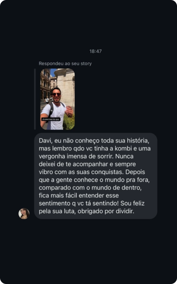 Depoimento de paciente da clínica ICEO 1